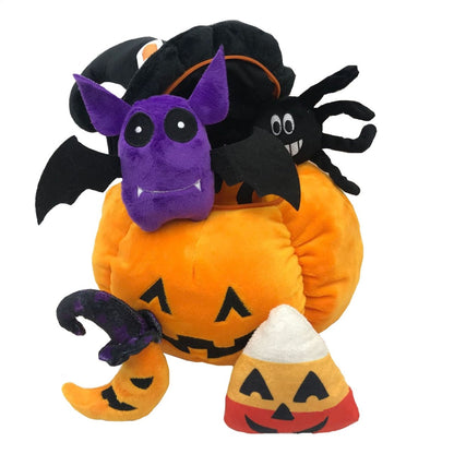 Halloween Hat Pumpkin Pillow Plush Toy - 0 - Scribble Snacks