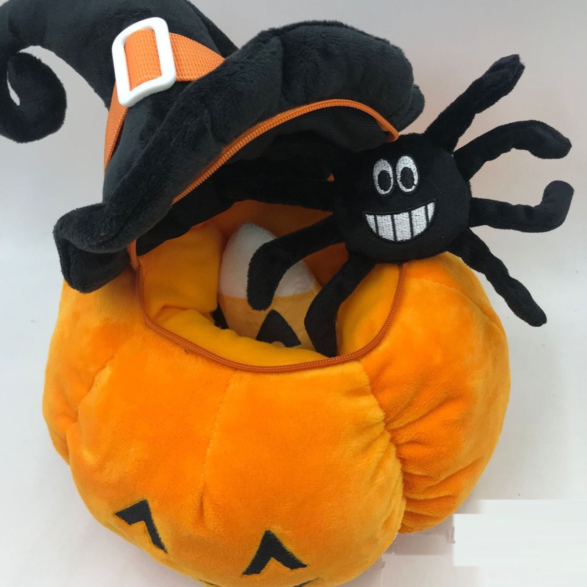 Halloween Hat Pumpkin Pillow Plush Toy - 0 - Scribble Snacks