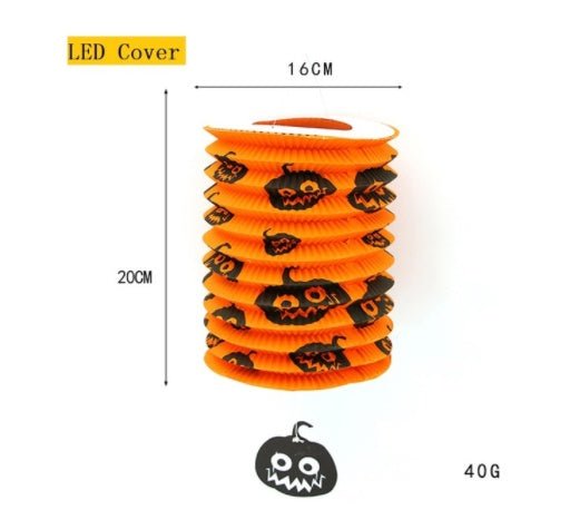 Halloween Holiday Decoration Lanterns Cloth Art Ghost Halloween String Lights - 0 - Scribble Snacks