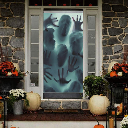 Halloween Horror Decoration Pv Ghost Bloody Hand Window Stickers - 0 - Scribble Snacks