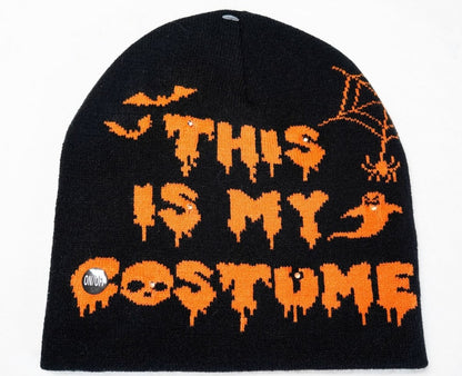 Halloween Horror Expression Luminescent Lamp Knitted Hat - 0 - Scribble Snacks