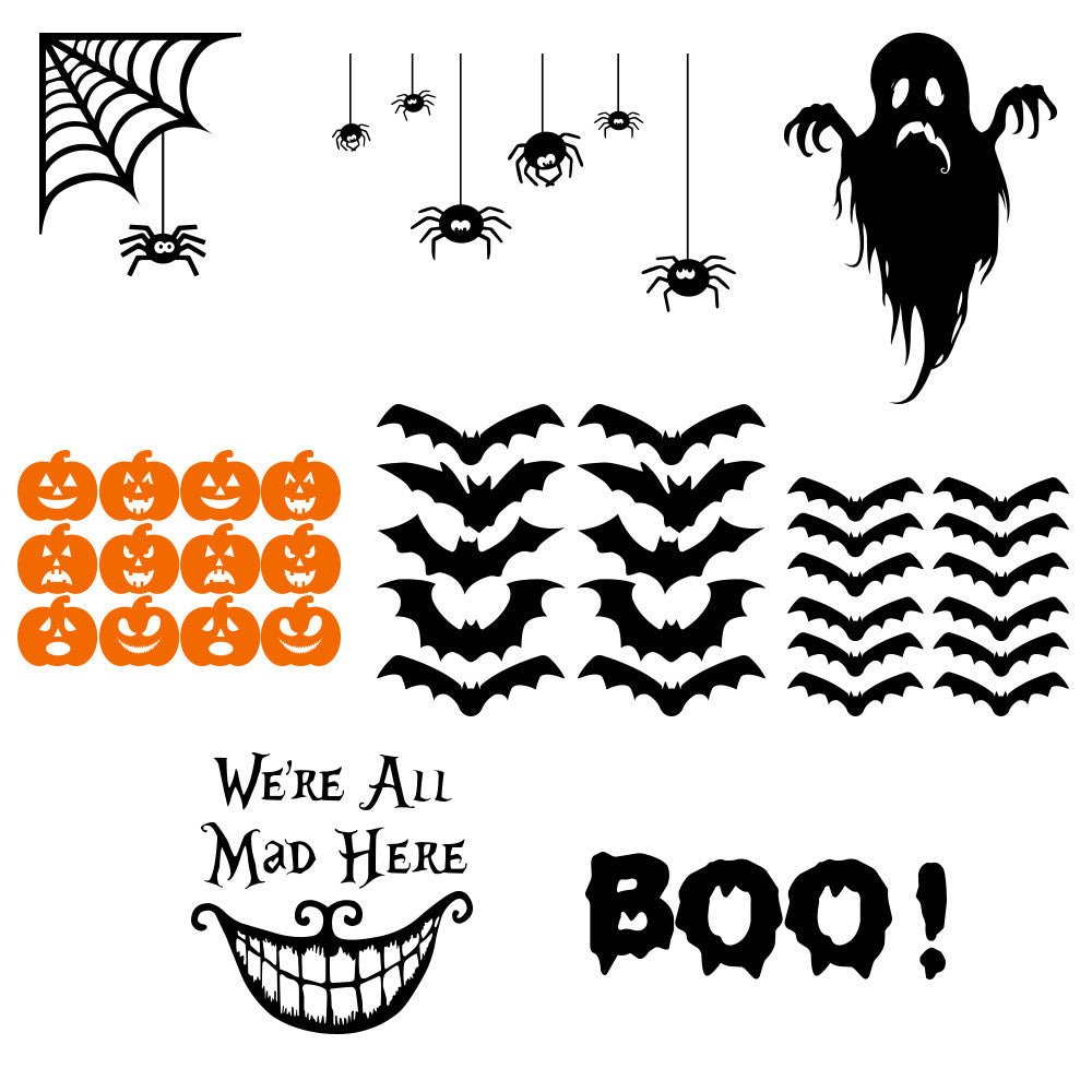 Halloween Horror Stickers For Home Windows - 0 - Scribble Snacks