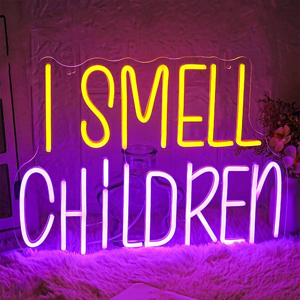 Halloween "I Smell Children" Sign - Halloween - LED Lighting & Neon Signs - Scribble Snacks