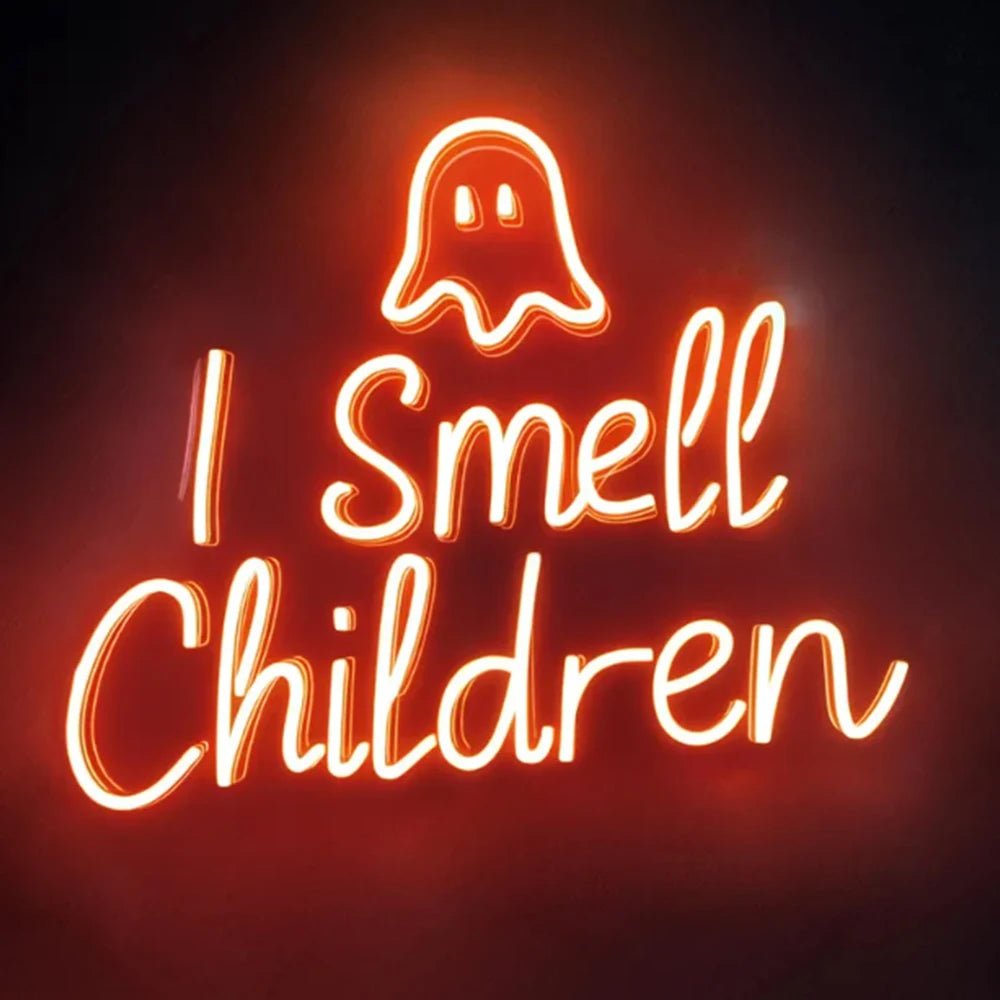 Halloween "I Smell Children" Sign - Halloween - LED Lighting & Neon Signs - Scribble Snacks