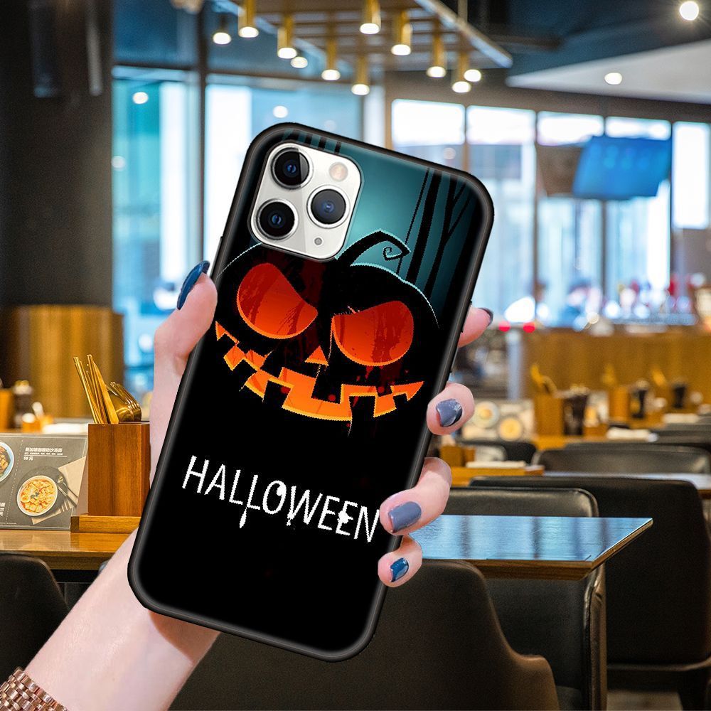 Halloween Jack O Lantern Cat Phone Case - 0 - Scribble Snacks