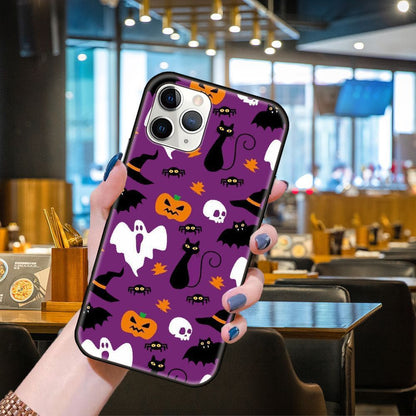 Halloween Jack O Lantern Cat Phone Case - 0 - Scribble Snacks