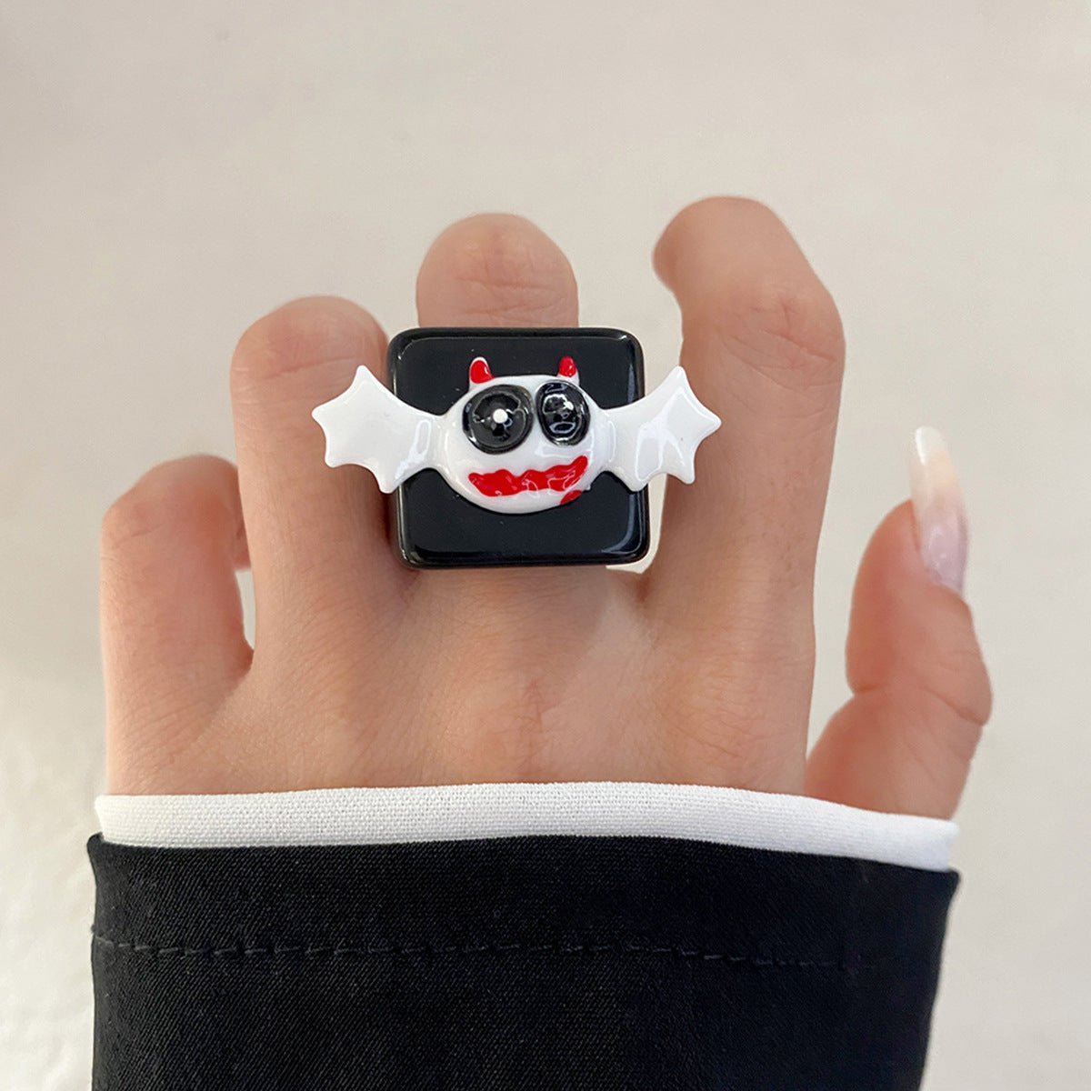 Halloween Knuckle Ring Pumpkin Bat Ghost Festival - 0 - Scribble Snacks