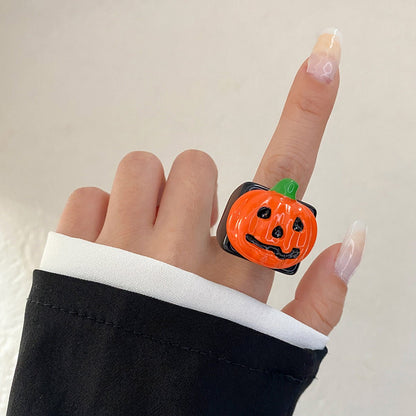 Halloween Knuckle Ring Pumpkin Bat Ghost Festival - 0 - Scribble Snacks