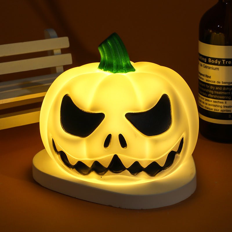 Halloween LED Glowing Cute Small Night Lamp Pumpkin Ghost Lamp Ornaments - 0 - Scribble Snacks