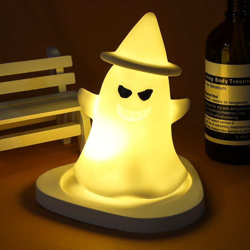 Halloween LED Glowing Cute Small Night Lamp Pumpkin Ghost Lamp Ornaments - 0 - Scribble Snacks