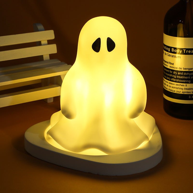 Halloween LED Glowing Cute Small Night Lamp Pumpkin Ghost Lamp Ornaments - 0 - Scribble Snacks