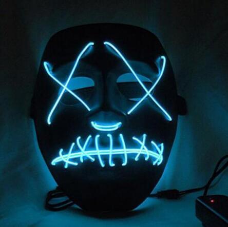 Halloween Led Glowing Full Face Mask - 0 - Scribble Snacks