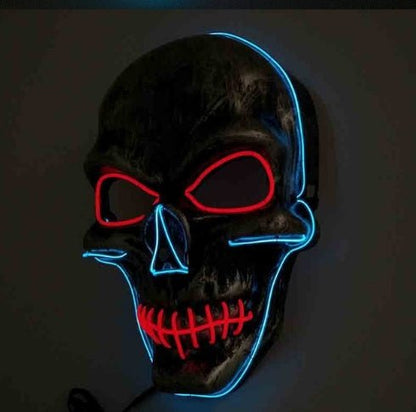 Halloween Led Glowing Full Face Mask - 0 - Scribble Snacks