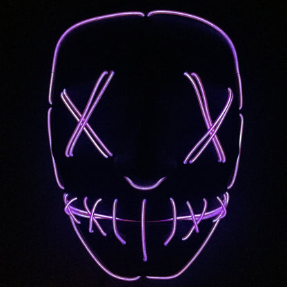 Halloween Led Glowing Full Face Mask - 0 - Scribble Snacks