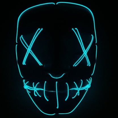 Halloween Led Glowing Full Face Mask - 0 - Scribble Snacks