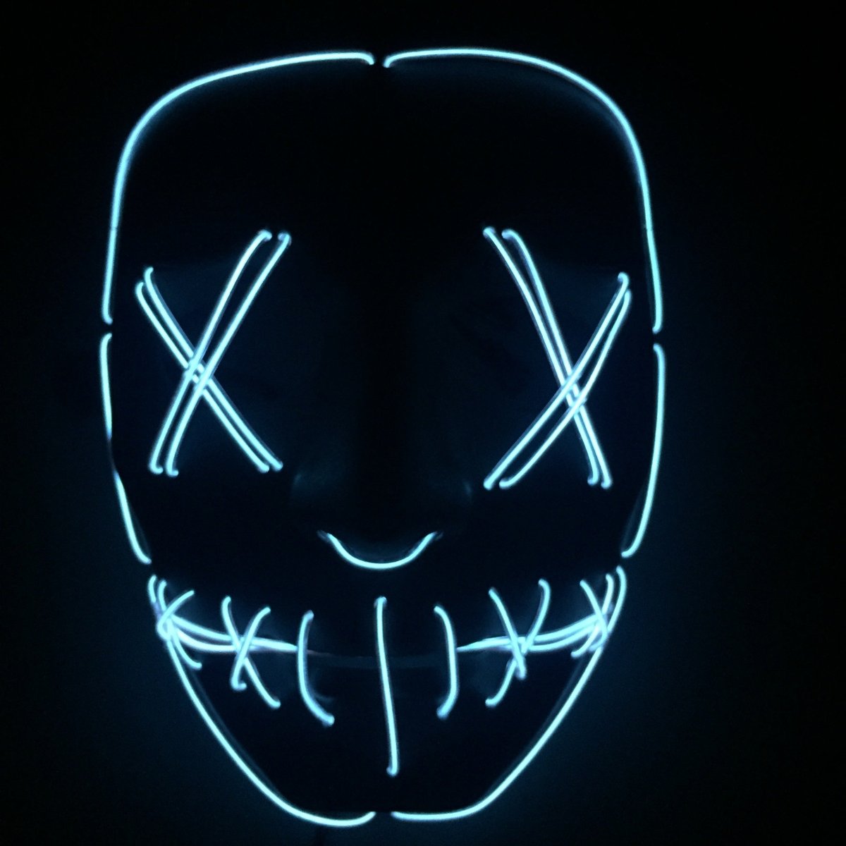 Halloween Led Glowing Full Face Mask - 0 - Scribble Snacks