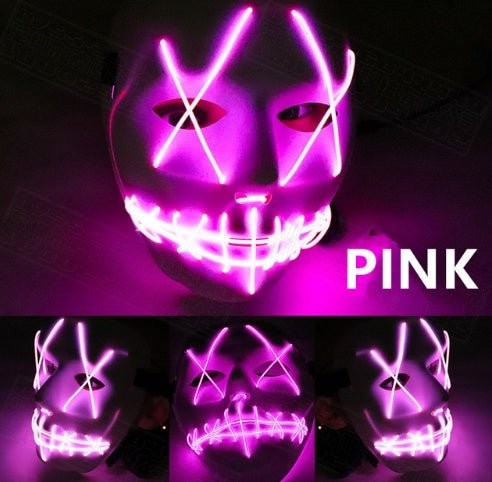 Halloween Led Glowing Full Face Mask - 0 - Scribble Snacks