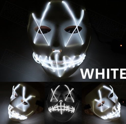 Halloween Led Glowing Full Face Mask - 0 - Scribble Snacks