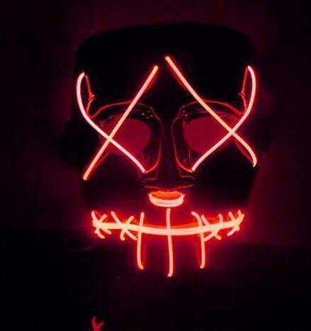 Halloween Led Glowing Full Face Mask - 0 - Scribble Snacks