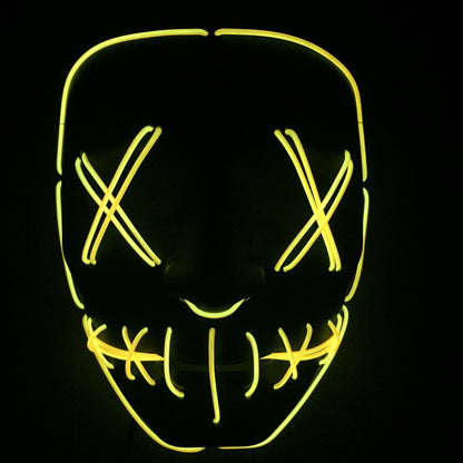 Halloween Led Glowing Full Face Mask - 0 - Scribble Snacks