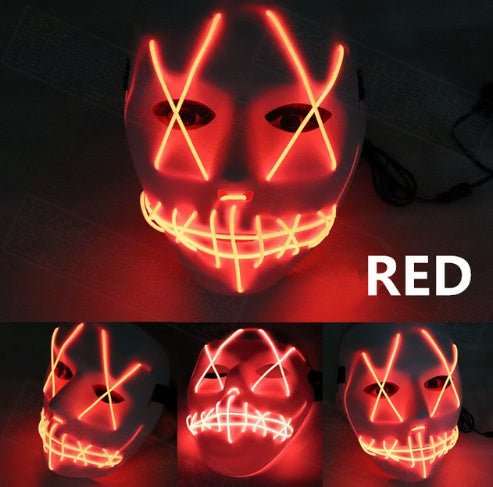 Halloween Led Glowing Full Face Mask - 0 - Scribble Snacks