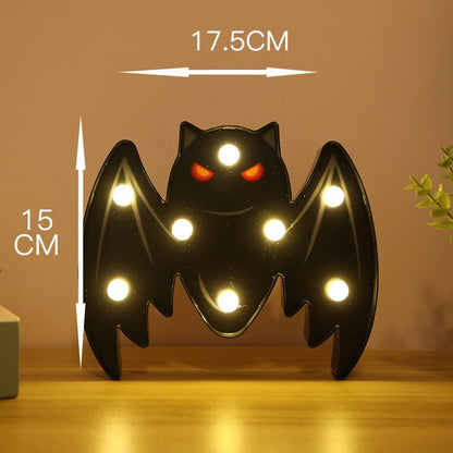 Halloween Lights Decoration LED Light Pumpkin Spider Bat Skull Outdoor Decorative Modeling Room Lights Decor Helloween Party - 0 - Scribble Snacks