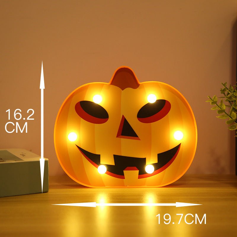 Halloween Lights Decoration LED Light Pumpkin Spider Bat Skull Outdoor Decorative Modeling Room Lights Decor Helloween Party - 0 - Scribble Snacks