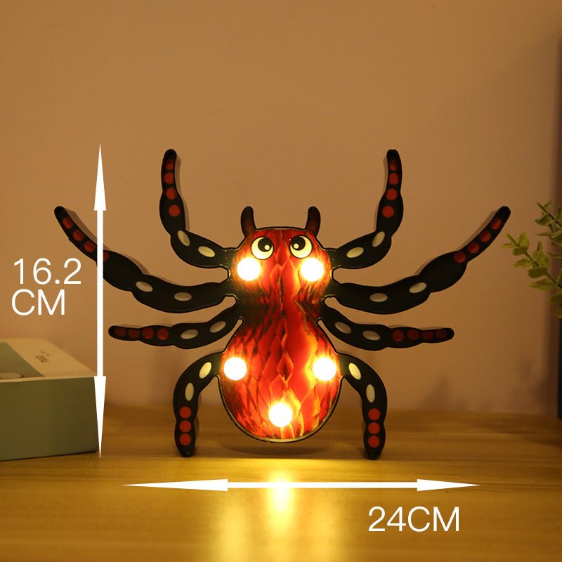 Halloween Lights Decoration LED Light Pumpkin Spider Bat Skull Outdoor Decorative Modeling Room Lights Decor Helloween Party - 0 - Scribble Snacks