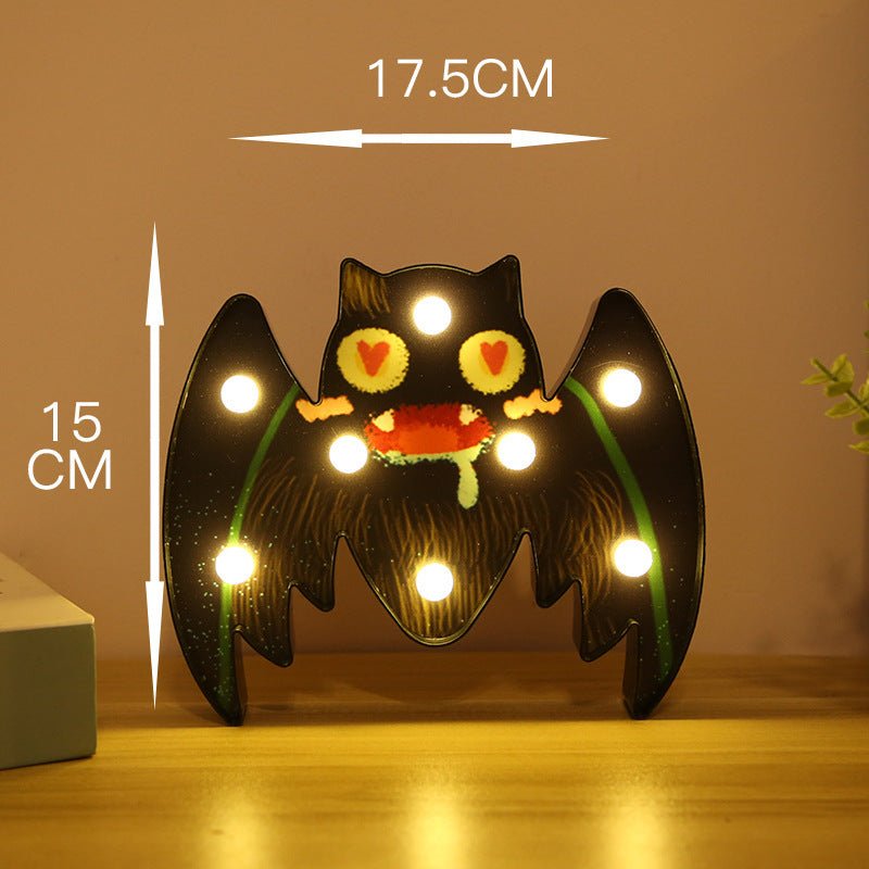 Halloween Lights Decoration LED Light Pumpkin Spider Bat Skull Outdoor Decorative Modeling Room Lights Decor Helloween Party - 0 - Scribble Snacks