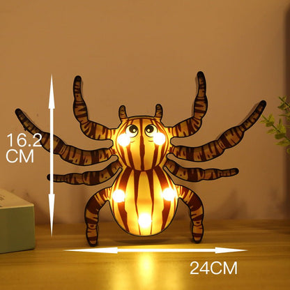 Halloween Lights Decoration LED Light Pumpkin Spider Bat Skull Outdoor Decorative Modeling Room Lights Decor Helloween Party - 0 - Scribble Snacks