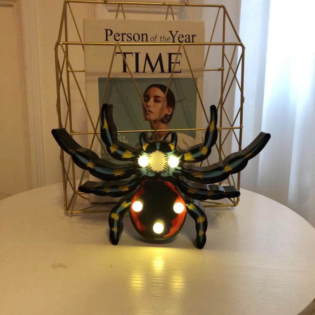 Halloween Lights Decoration LED Light Pumpkin Spider Bat Skull Outdoor Decorative Modeling Room Lights Decor Helloween Party - 0 - Scribble Snacks