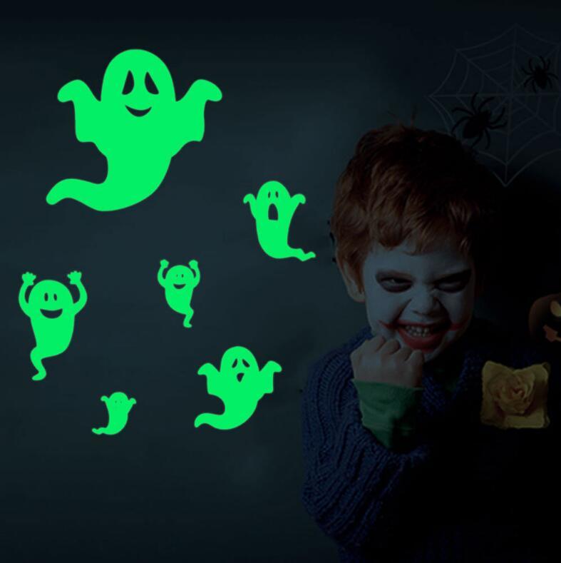 Halloween Luminous Carved Wall Stickers Fluorescent Stickers - 0 - Scribble Snacks