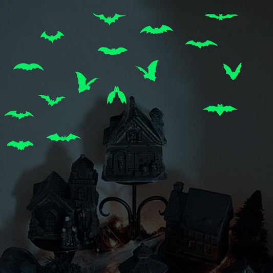 Halloween Luminous Carved Wall Stickers Fluorescent Stickers - 0 - Scribble Snacks