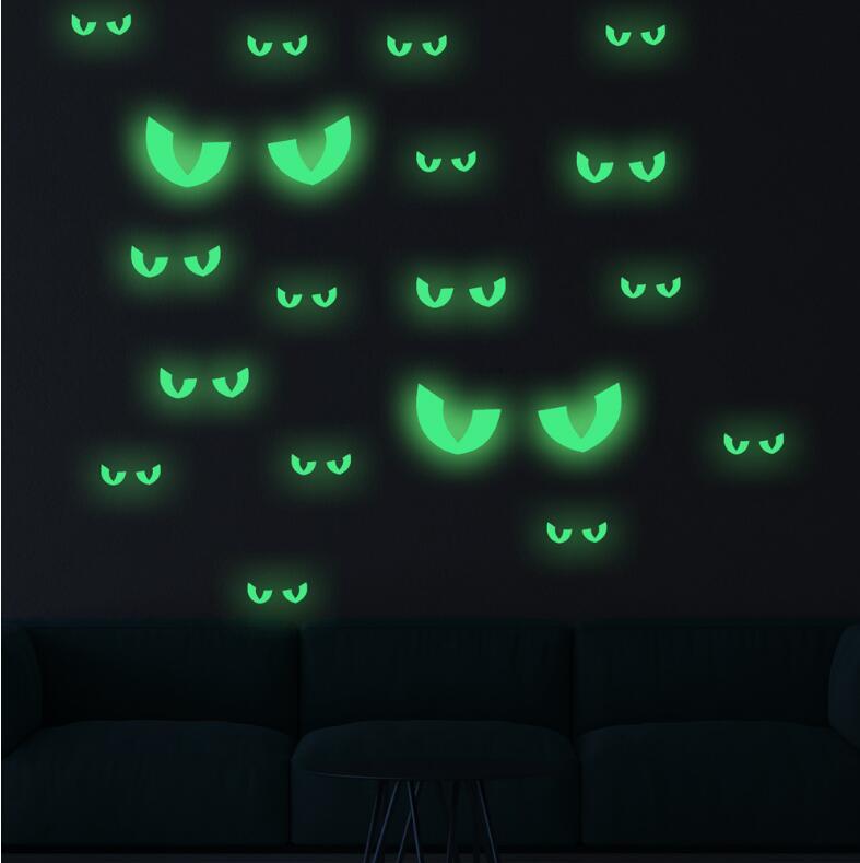 Halloween Luminous Carved Wall Stickers Fluorescent Stickers - 0 - Scribble Snacks