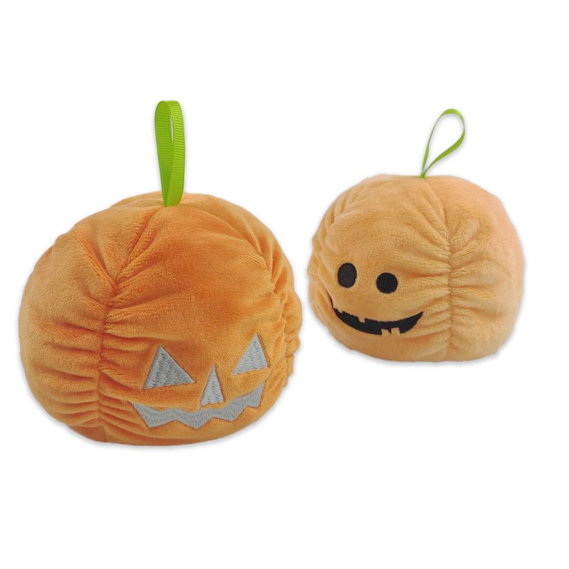 Halloween Luminous Plush Toys Creative Cute Reversible Ghost Pumpkin Plush Toy Kids Children Gift Two - sided Flip Children's Toys - 0 - Scribble Snacks