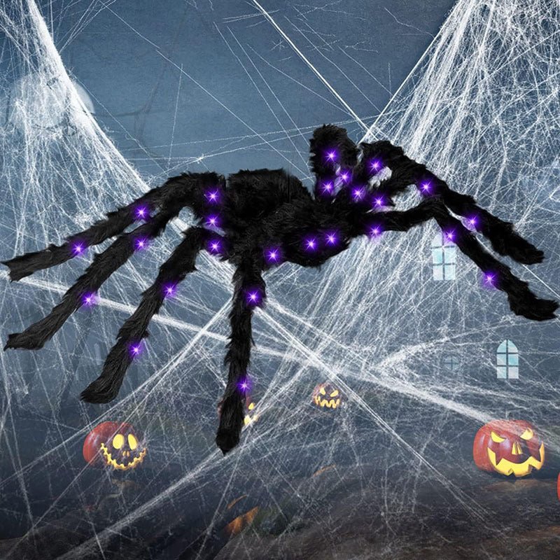 Halloween Luminous Spider Web Toys - 0 - Scribble Snacks