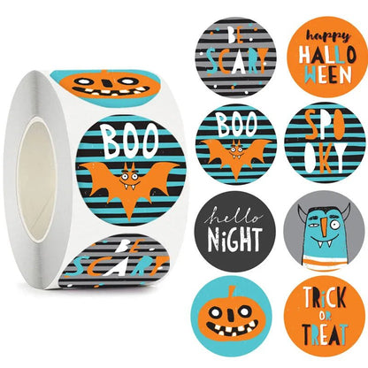 Halloween Magic Round Sticker Set - Halloween - Stickers & Labels (including Scrapbooking, Wall Decals) - Scribble Snacks