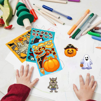 Halloween Make A Face Game - Halloween - Party Games (Toss Games, Puzzles) - Scribble Snacks