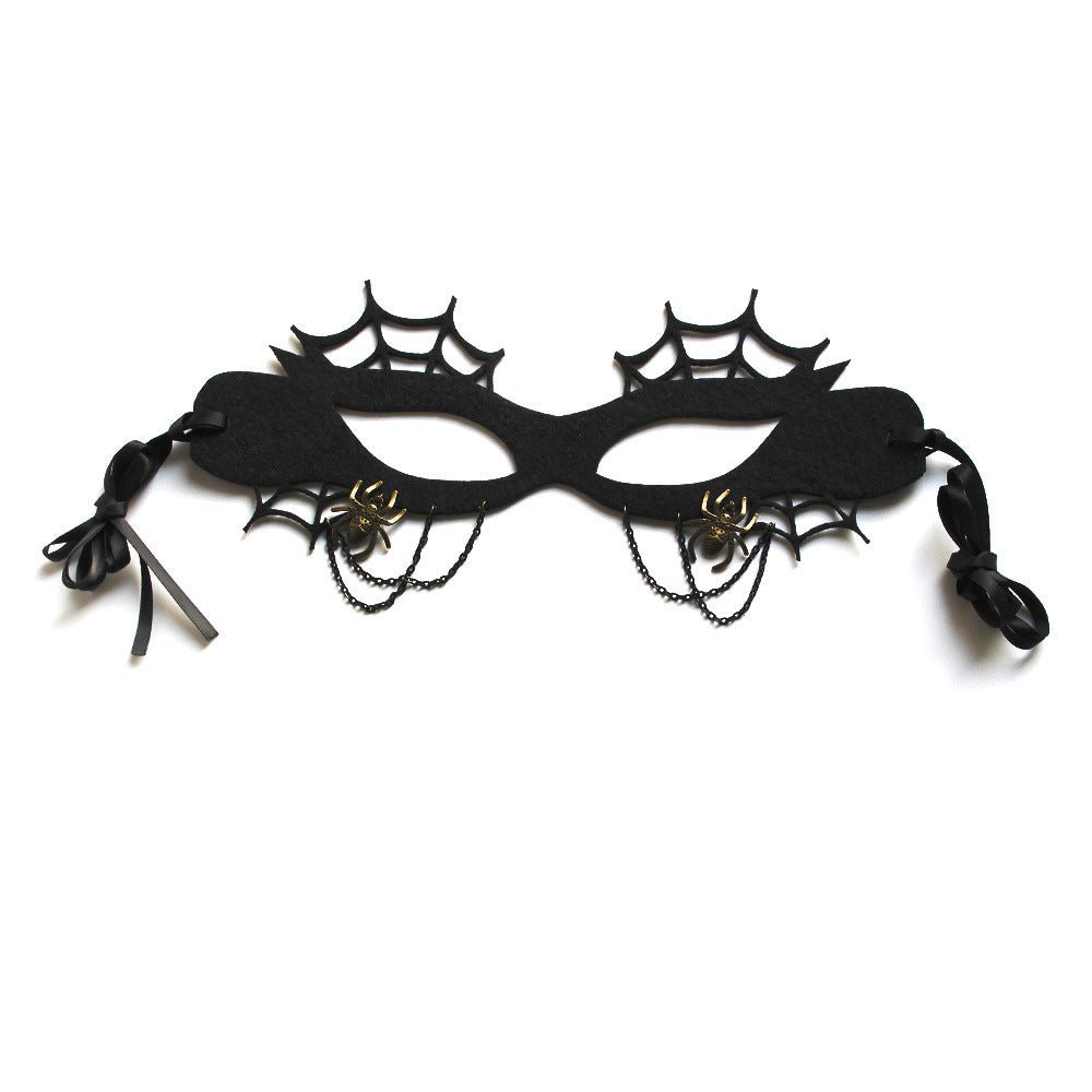 Halloween Makeup Witch Spider Web Mask - 0 - Scribble Snacks