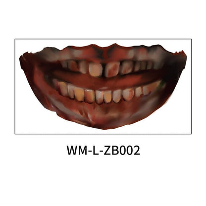 Halloween Mouth Tattoo Stickers - 0 - Scribble Snacks