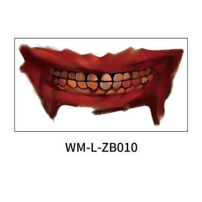 Halloween Mouth Tattoo Stickers - 0 - Scribble Snacks