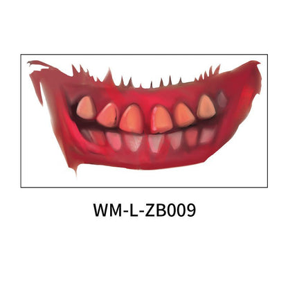 Halloween Mouth Tattoo Stickers - 0 - Scribble Snacks