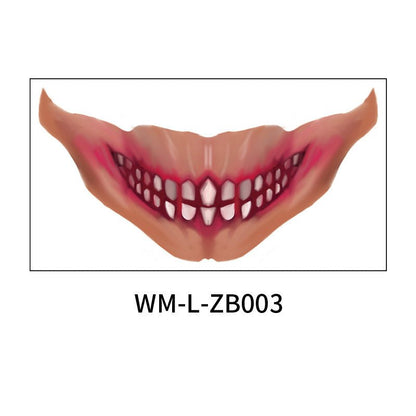 Halloween Mouth Tattoo Stickers - 0 - Scribble Snacks