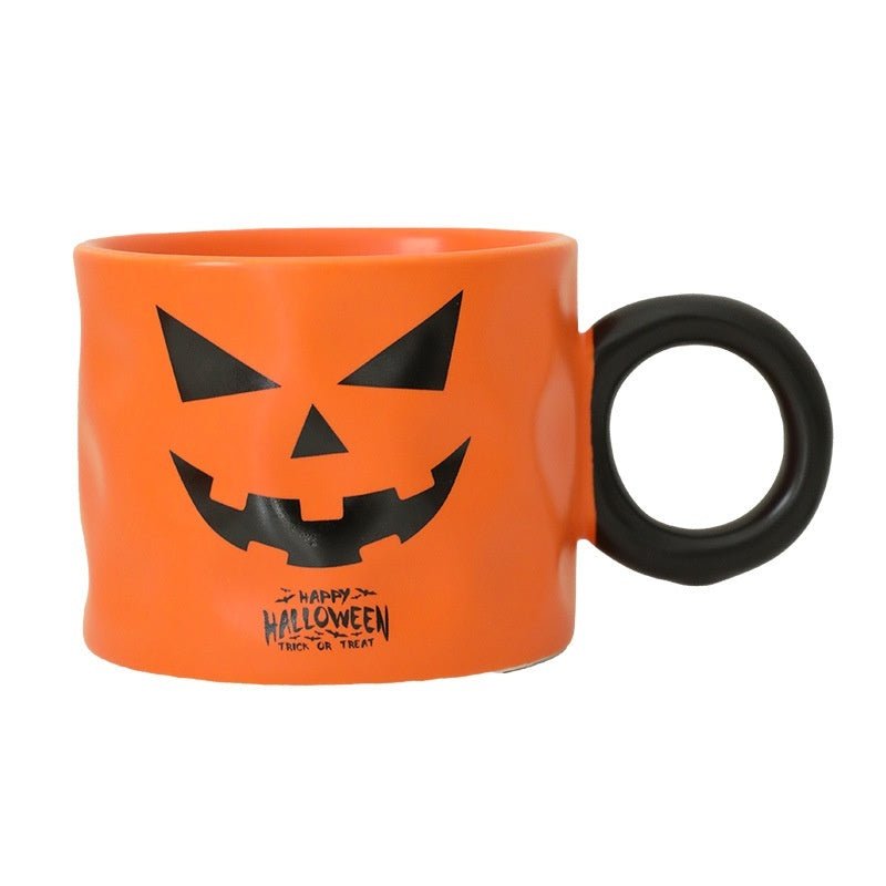 Halloween Mug Pumpkin Shape Cup - 0 - Scribble Snacks