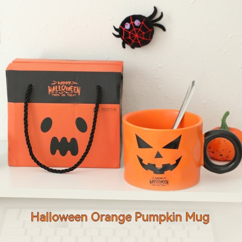 Halloween Mug Pumpkin Shape Cup - 0 - Scribble Snacks