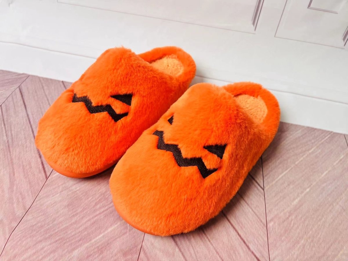 Halloween New Home Cute Cartoon Cotton Slippers - 0 - Scribble Snacks