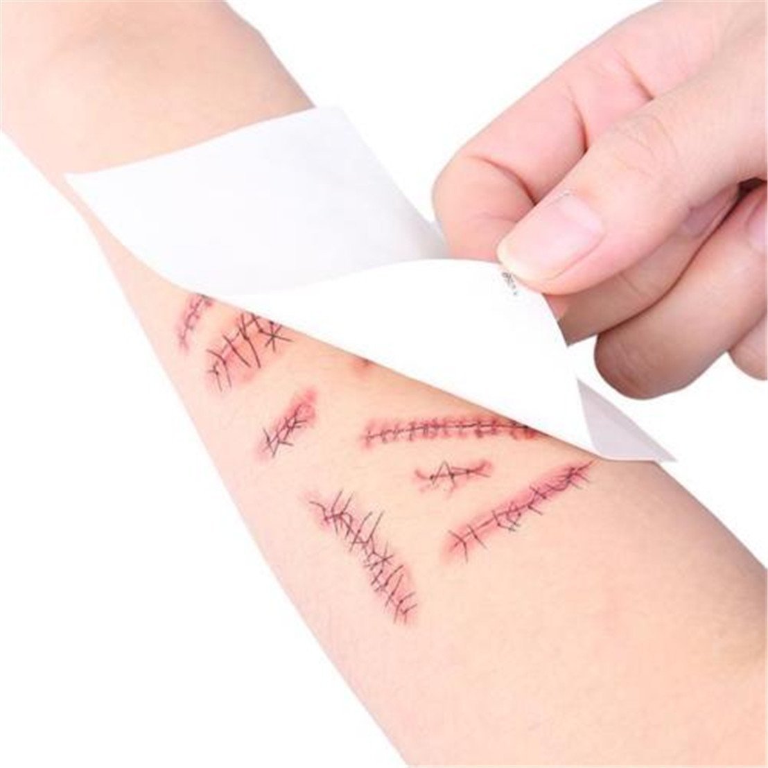 Halloween New Scar Tattoo Stickers Wound - 0 - Scribble Snacks