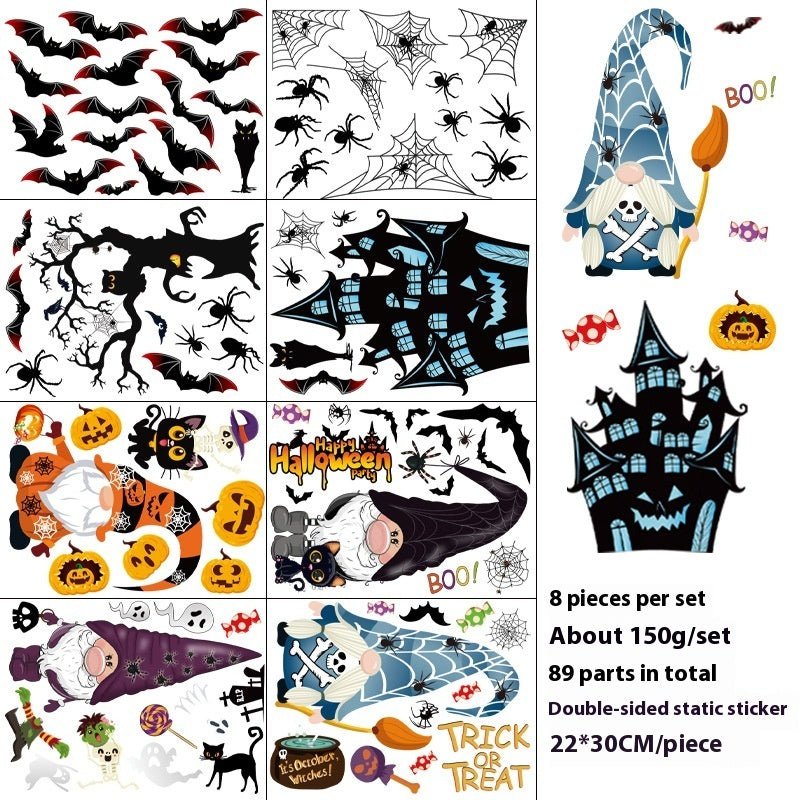 Halloween Party Decoration Stickers Pumpkin Lamp Spider Ghost - 0 - Scribble Snacks