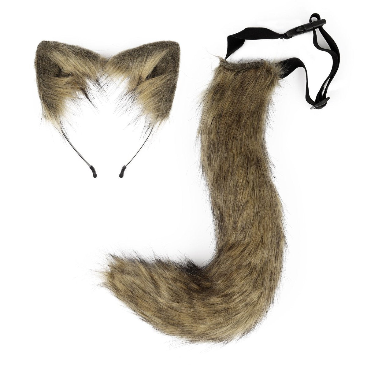 Halloween Party Faux Fox Tail Hairband Plush - 0 - Scribble Snacks