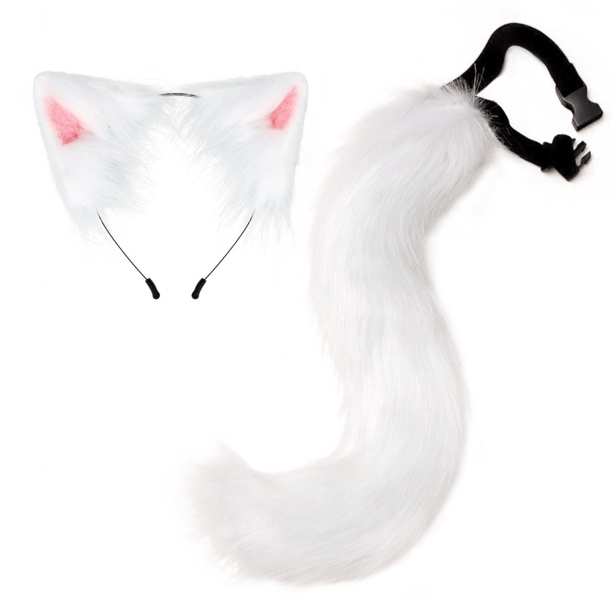 Halloween Party Faux Fox Tail Hairband Plush - 0 - Scribble Snacks